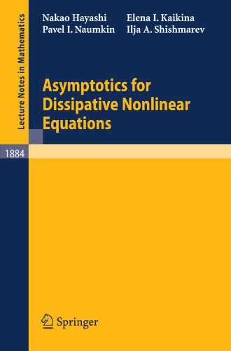 Asymptotics For Dissipative Nonlinear Equations 1st Edition Nakao Hayashi