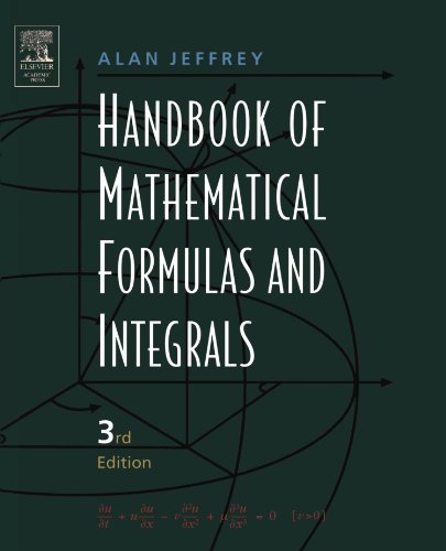 Handbook Of Mathematical Formulas And Integrals 3rd Ed Alan Jeffrey