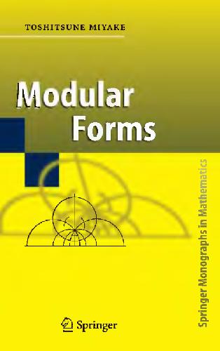 Modular Forms Toshitsune Miyake Yoshitaka Maeda