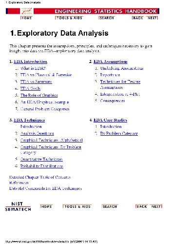 Engineering Statistics Handbook