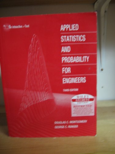 Applied Statistics And Probability For Engineers 3rd Douglas C Montgomery