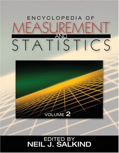 Encyclopedia Of Measurement And Statistics 1st Edition Dr Neil J Salkind