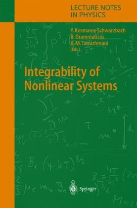 Integrability Of Nonlinear Systems 1st Edition The Editors Auth