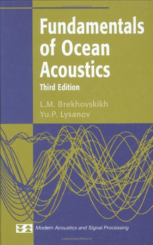 Fundamentals Of Ocean Acoustics 3rd Ed Lm Brekhovskikh Yup Lysanov