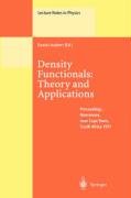 Density Functionals Theory And Applications 1st Edition Daniel Joubert