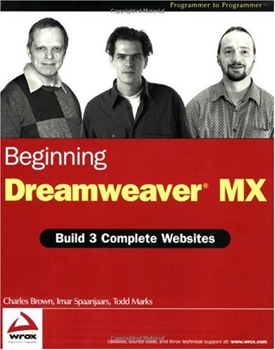 Beginning Dreamweaver Mx Charles E Brown Imar Spaanjaars Todd Marks