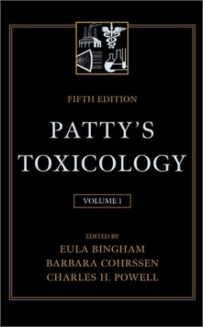 Pattys Toxicology Mini Set Volume One And Eight 5th Eula Bingham