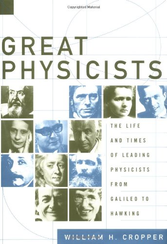 Great Physicists The Life And Times Of Leading Physicists From Galileo To Hawking William H Cropper