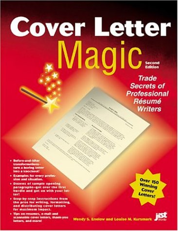 Cover Letter Magic Trade Secrets Of Professional Resume Writers 2nd Ed Wendy S Enelow