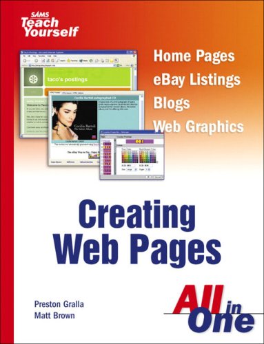 Sams Teach Yourself Creating Web Pages All In One Preston Gralla