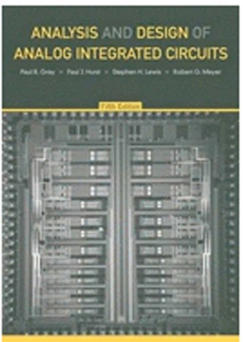 Analysis And Design Of Analog Integrated Circuits 4th Paul R Gray