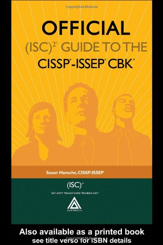 Official Isc 2 Guide To The Cisspissep Cbk 1st Edition Susan Hansche Cissp