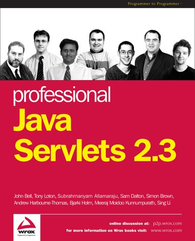 Professional Java Servlets 23 1st Andrew Harbournethomas Sam Dalton