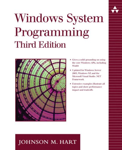 Windows System Programming 3rd Edition Johnson M Hart