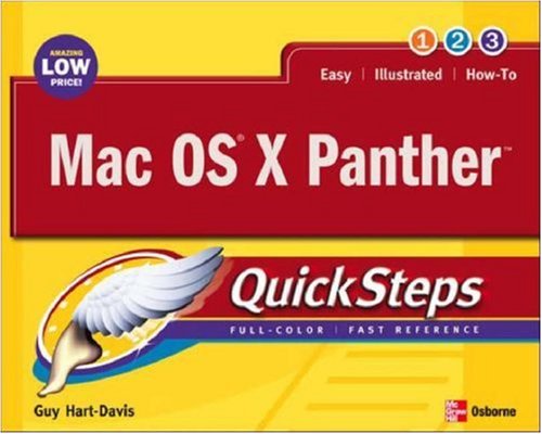 Mac Os X Panther Quicksteps 1st Edition Guy Hartdavis