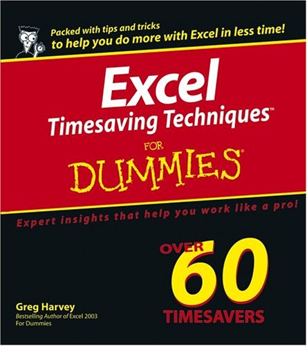 Excel Timesaving Techniques For Dummies Greg Harvey