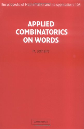 Applied Combinatorics On Words M Lothaire