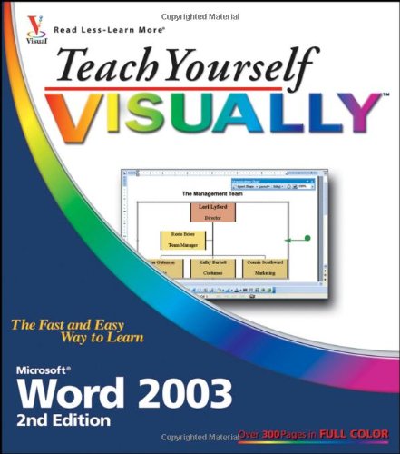 Teach Yourself Visually Word 2003 2nd Edition Elaine Marmel