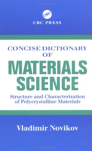 Concise Dictionary Of Materials Science 1st Edition Vladimir Novikov