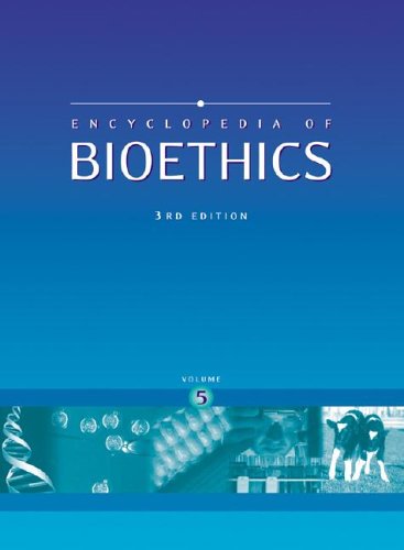 Encyclopedia Of Bioethics 3rd Ed Stephen Garrard Post