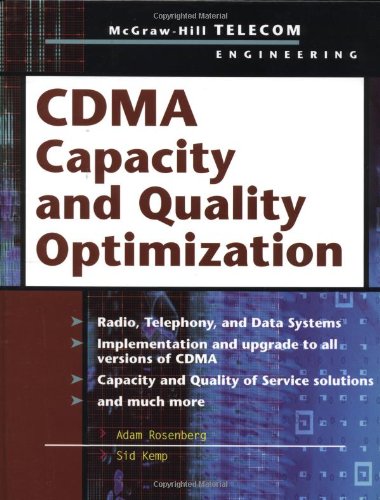 Cdma Capacity And Quality Optimization 1st Edition Adam Rosenberg