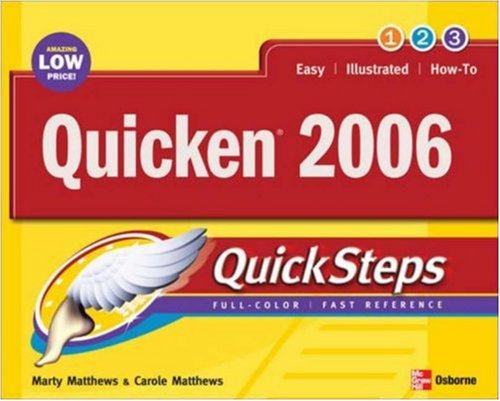 Quicken 2006 Quicksteps 1st Edition Bobbi Sandberg Marty Matthews