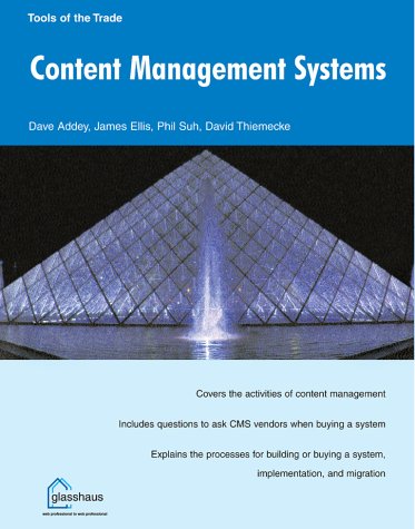 Content Management Systems 1st Dave Addey James Ellis Phil Suh