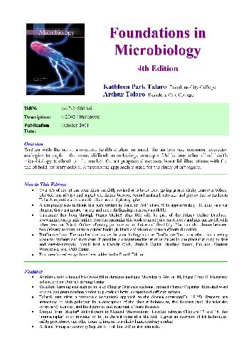 Foundations In Microbiology 4th Edition Kathleen Park Talaro