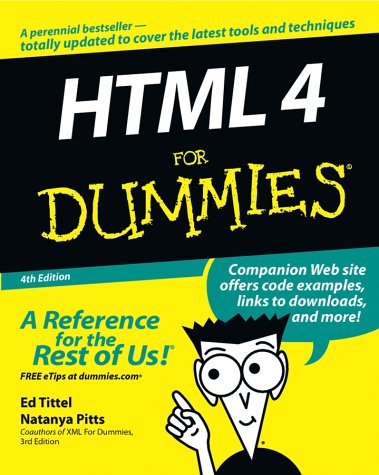 Html 4 For Dummies 4th Ed Ed Tittel Natanya Pitts