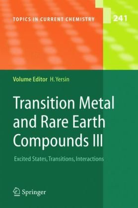 Transition Metal And Rare Earth Compounds Excited States Transitions Interactions Iii 1st Edition Hartmut Yersin