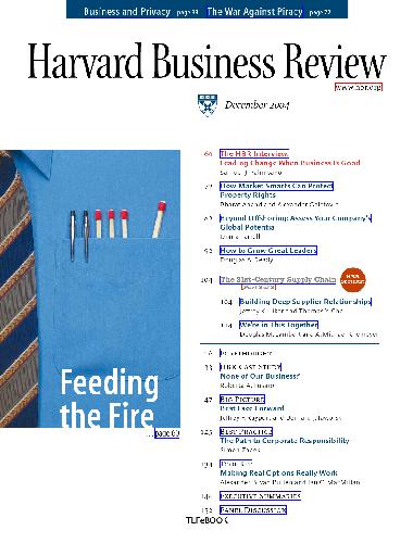 Harvard Business Review December 2004 1st Edition