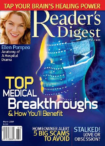 Readers Digest March 2007 Editors Of Readers Digest Magazine