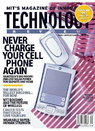 Technology Review Julyaugust 2004 Technology Review