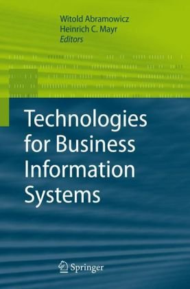 Technologies For Business Information Systems 1st Edition Witold Abramowicz
