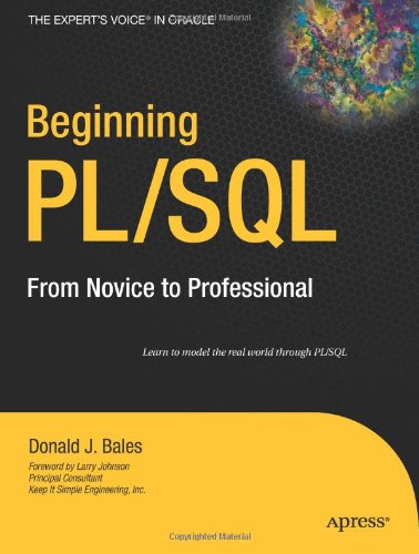 Beginning Plsql 1st Edition Donald Bales