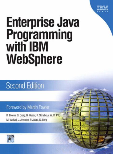 Enterprise Java Programming With Ibm Websphere 2nd Edition Kyle Brown