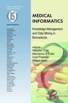 Medical Informatics Knowledge Management And Data Mining In Biomedicine 1st Edition Hsinchun Chen