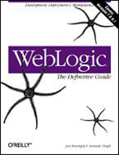 Weblogic The Definitive Guide Avinash Chugh Jon Mountjoy