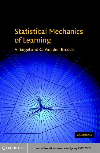 Statistical Mechanics Of Learning Engel A Van Den Broeck C