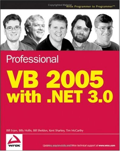 Professional Vb 2005 With Net 30 Bill Evjen Billy Hollis Bill Sheldon