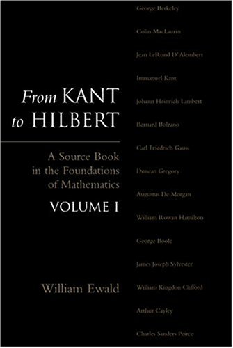 From Kant To Hilbert Reprint William Bragg Ewald