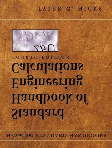 Standard Handbook Of Engineering Calculations 4th Edition Tyler G Hicks