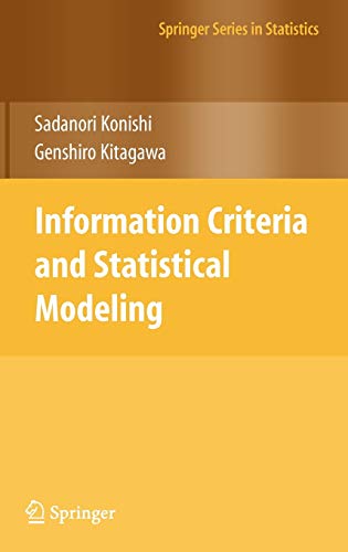 Information Criteria And Statistical Modeling Sadanori Konishi