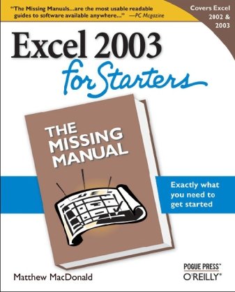 Excel For Starters The Missing Manual 1st Edition Matthew Macdonald