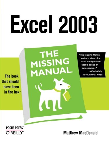 Excel The Missing Manual 1st Matthew Macdonald