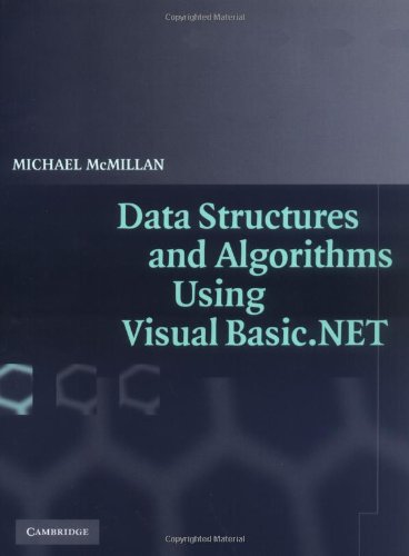 Data Structures And Algorithms Using Visual Basicnet Michael Mcmillan
