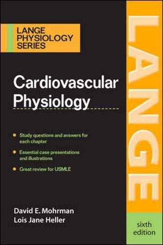 Cardiovascular Physiology 6th Edition David Mohrman