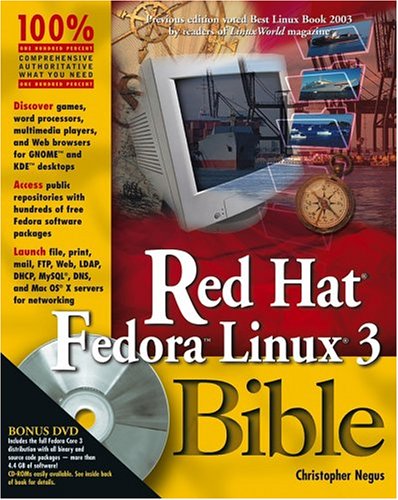 Red Hat Fedora Linux 3 Bible Papdvdr Christopher Negus