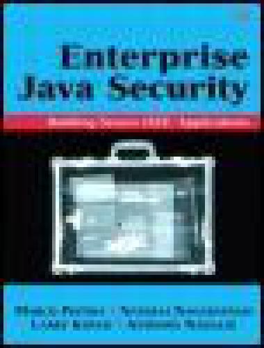 Enterprise Java Security Building Secure J2ee Applications Marco Pistoia