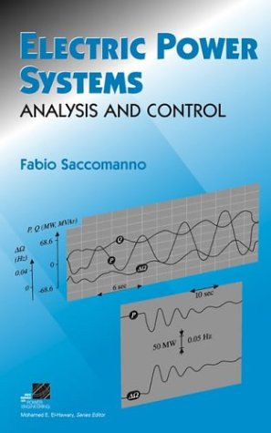 Electric Power Systems Analysis And Control Fabio Saccomanno